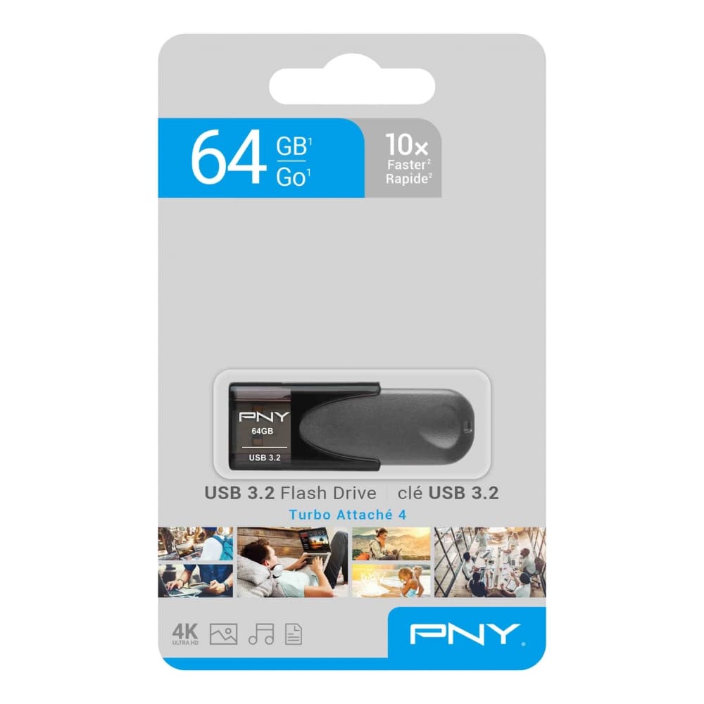 Flash Drives PNY 64 GB Turbo Attache 4 USB 3.2