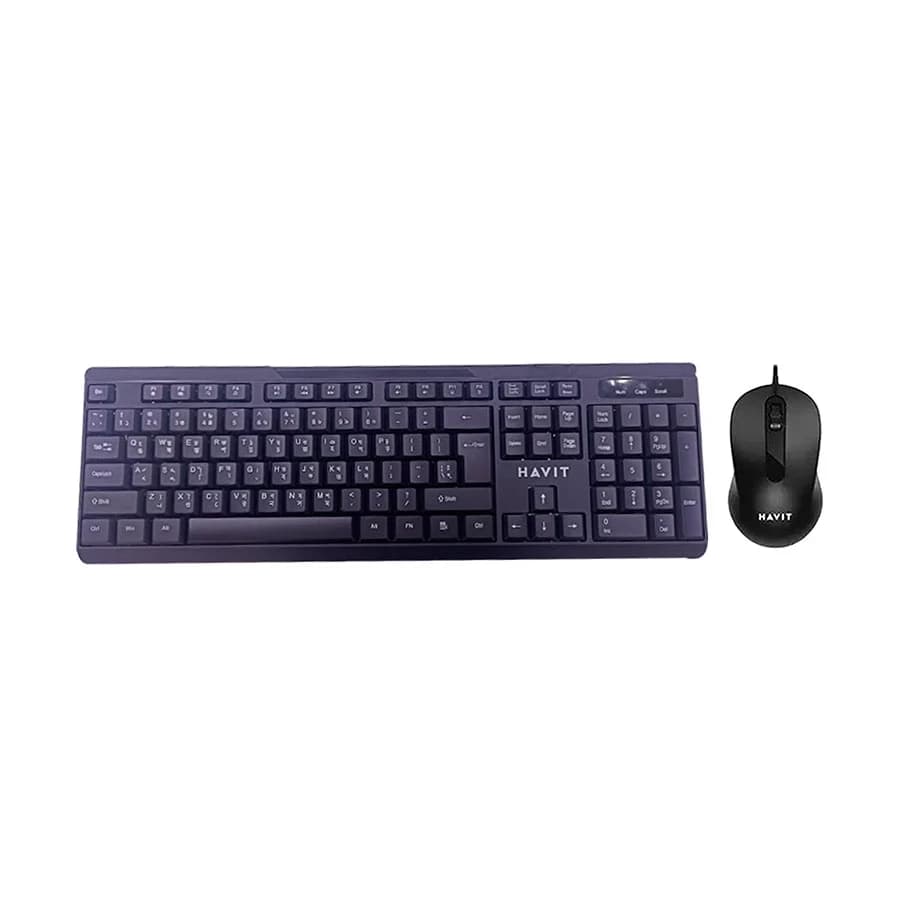 Keyboard and Mouse Combo HAVIT KB270CM | 1000 DPI | USB Type